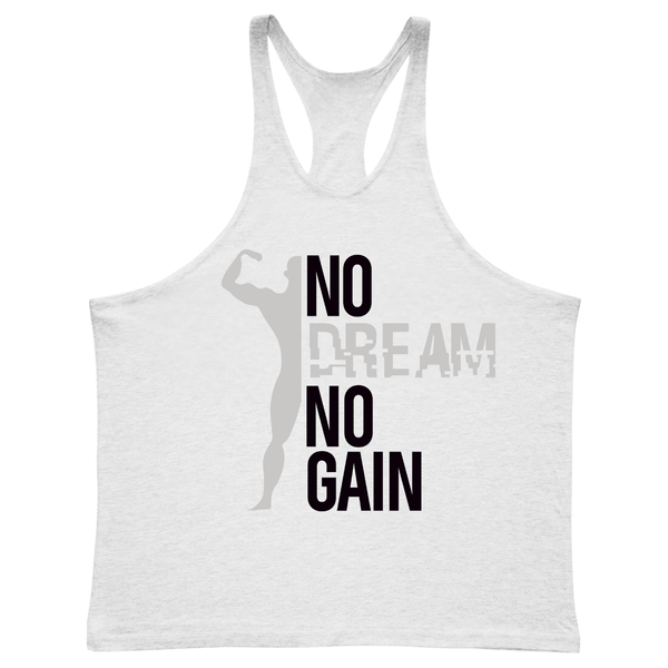 NO DREAM NO GAIN Y-back Gym Tank Tops for Men