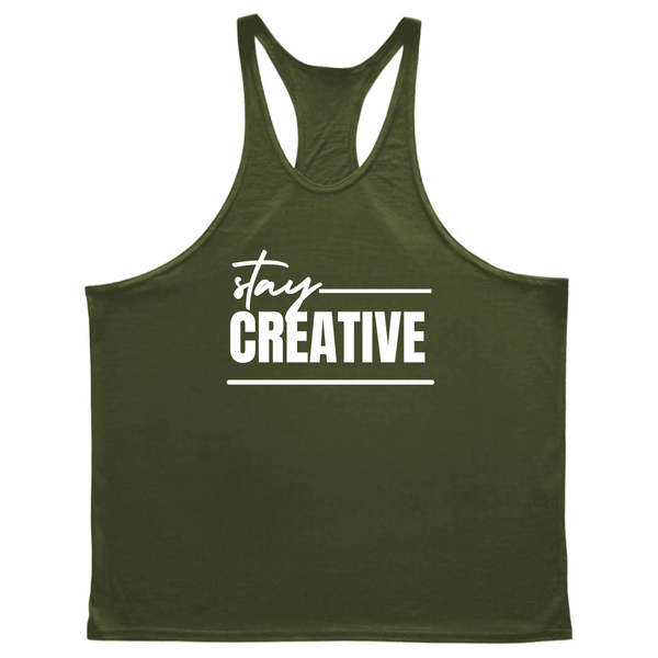 Men's Stay Creative Stringer Tank Tops
