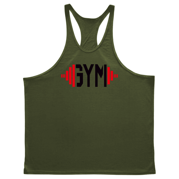 GYM and Dumbbell Graphic Bodybuilding Tank Tops