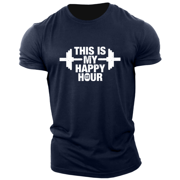 Men's THIS IS MY HAPPY HOUR T-shirt