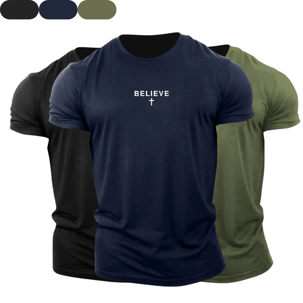 3 Pack Men's Cross Cotton Tees