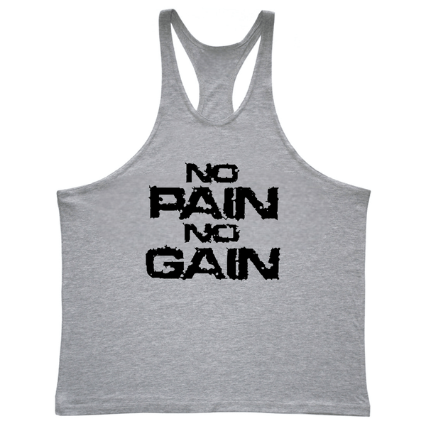 NO PAIN NO GAIN Bodybuilding Muscle Sleeveless Tank Tops