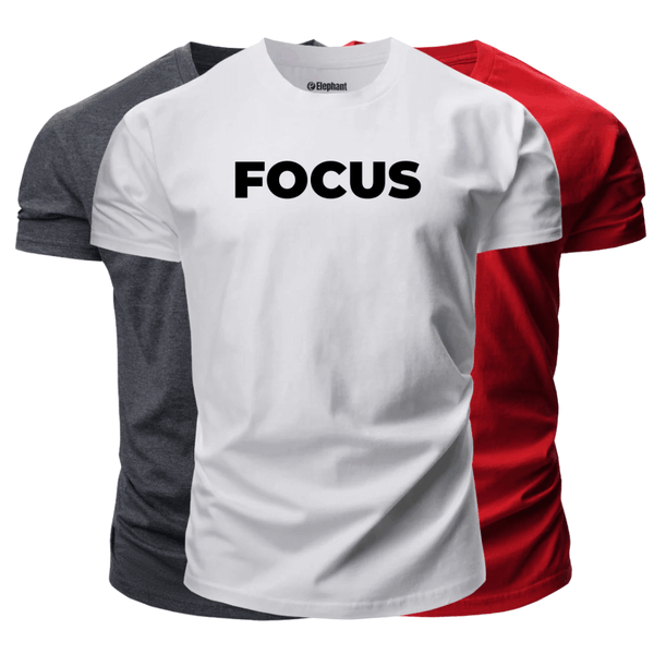 3 Pack Men's FOCUS Short Sleeve T-shirt