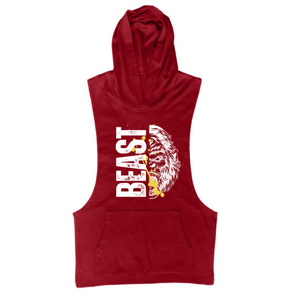 Men's BEAST Workout Hooded Tank Tops
