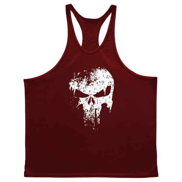 Men's Skull Graphic Stringer Tank Tops