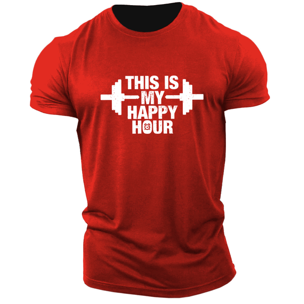 Men's THIS IS MY HAPPY HOUR T-shirt