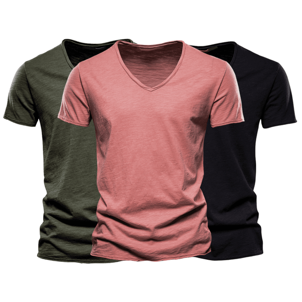 3 Pack Men's V Neck T-Shirt
