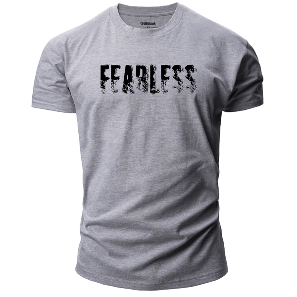 sport grey Men's FEARLESS Inspirational T-shirt