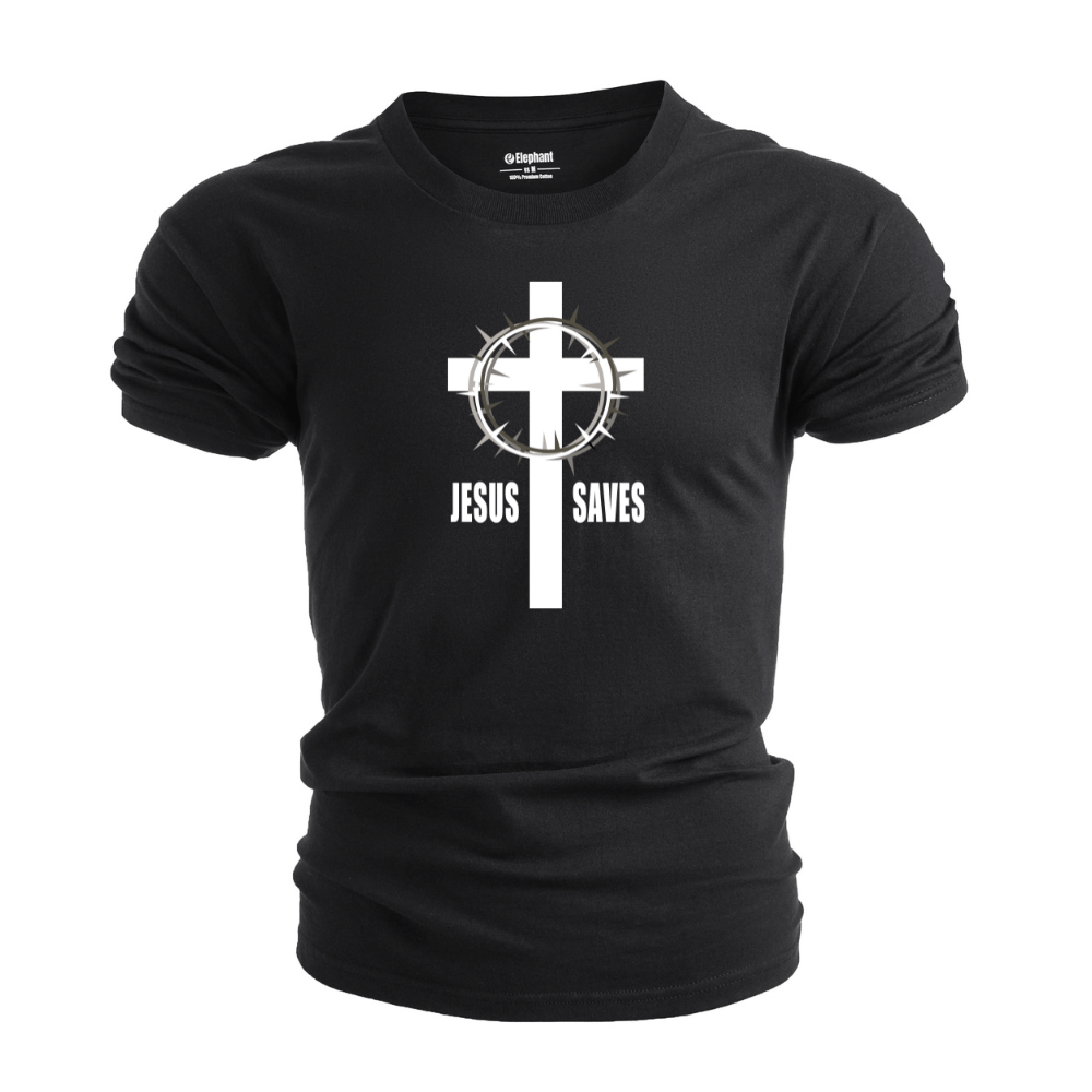 JESUS SAVES CROSS Graphic T-shirt