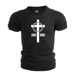 JESUS SAVES CROSS Graphic T-shirt