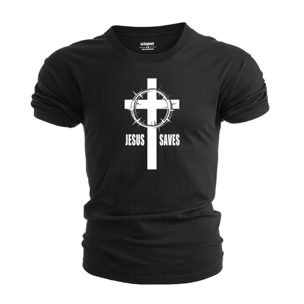 JESUS SAVES CROSS Graphic T-shirt