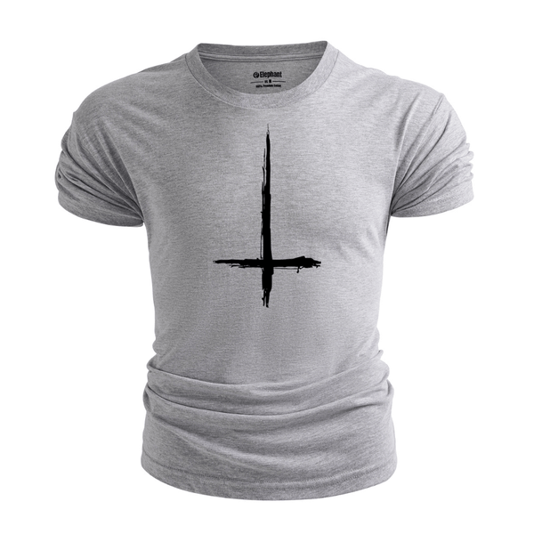 Men's Christian Cross Upside Down T-Shirt