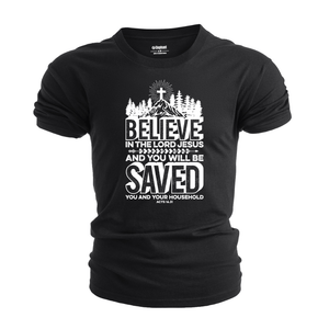 BELIEVE IN THE LORD JESUS T-shirt for Men