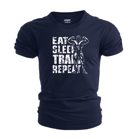 Men's EAT SLEEP TRAIN AND REPEAT Graphic Tees
