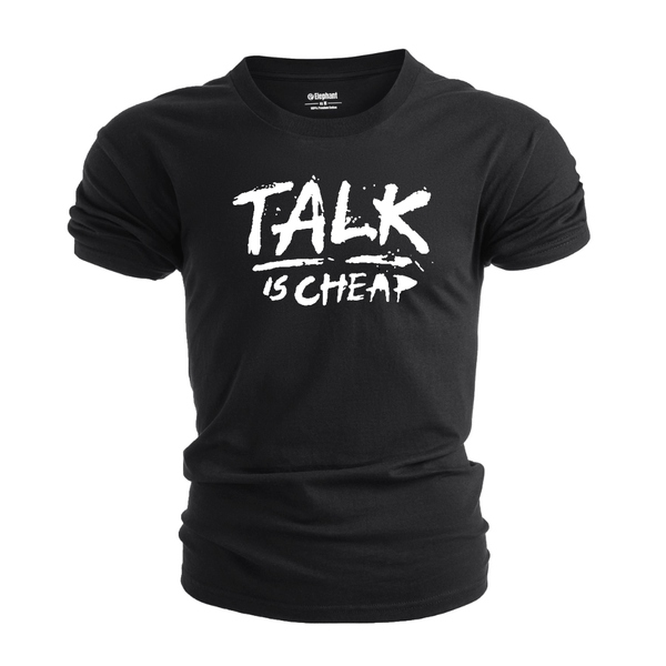 Men's TALK IS CHEAP Short Sleeve T-shirt