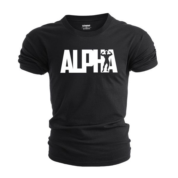 Breathable Letter Alpha T-Shirt