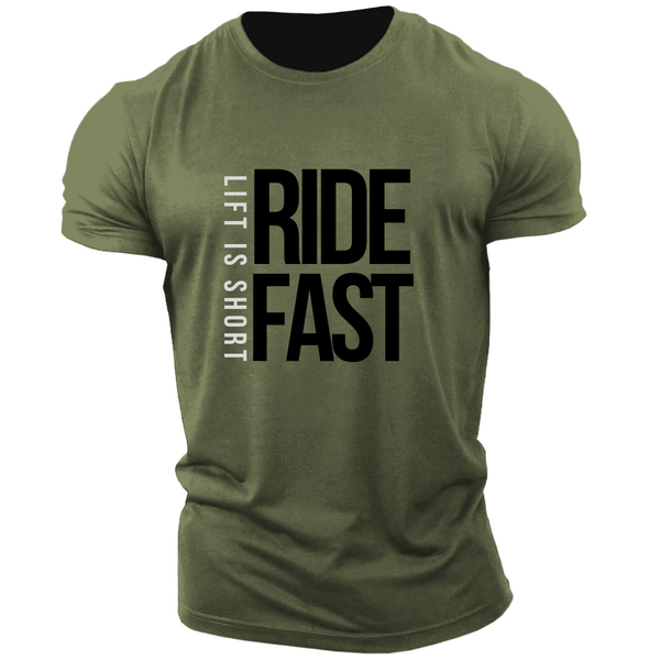 LIFT IS SHORT, RIDE FAST Graphic Tees