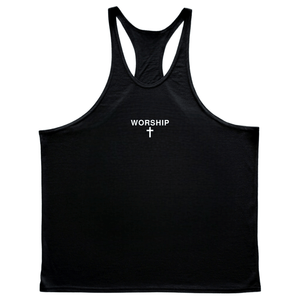 Worship Cross Men's Stringer Tank Tops