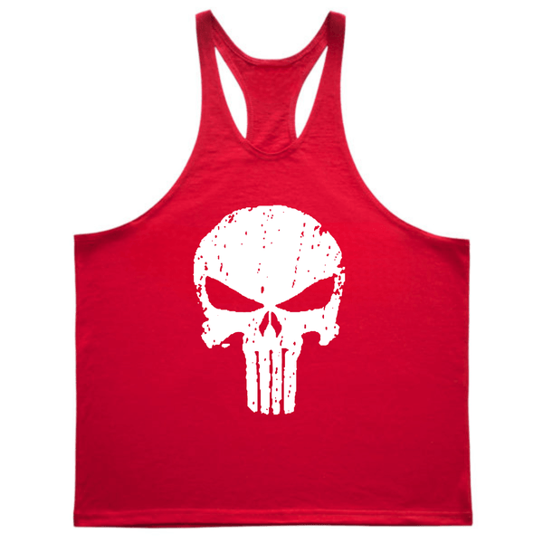 Men's Skull Graphic Gym Tank Tops