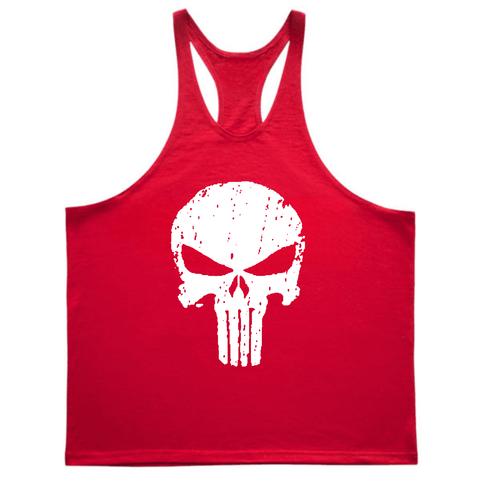 Men's Skull Graphic Gym Tank Tops