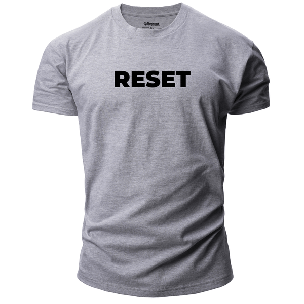 sport grey RESET Men's Cotton Tees