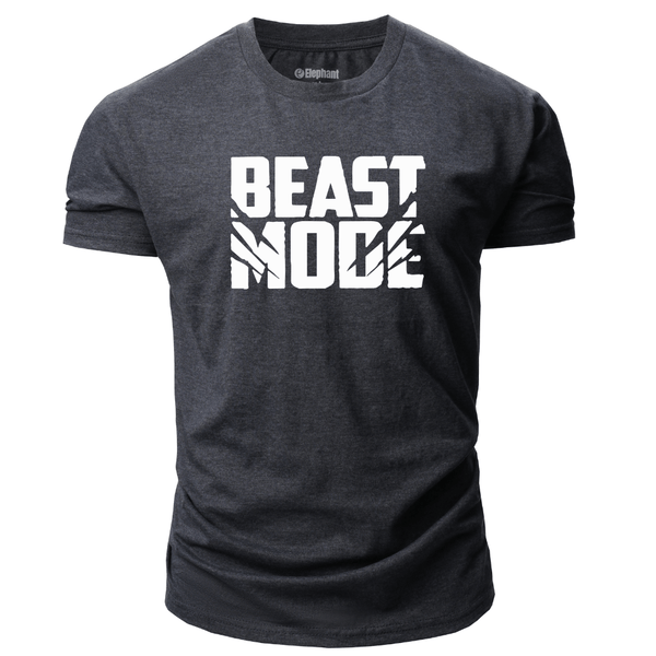 dark grey Men's BEAST MODE GYM T-shirts