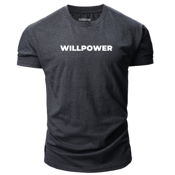 dark grey WILLPOWER Men's Cotton Tees