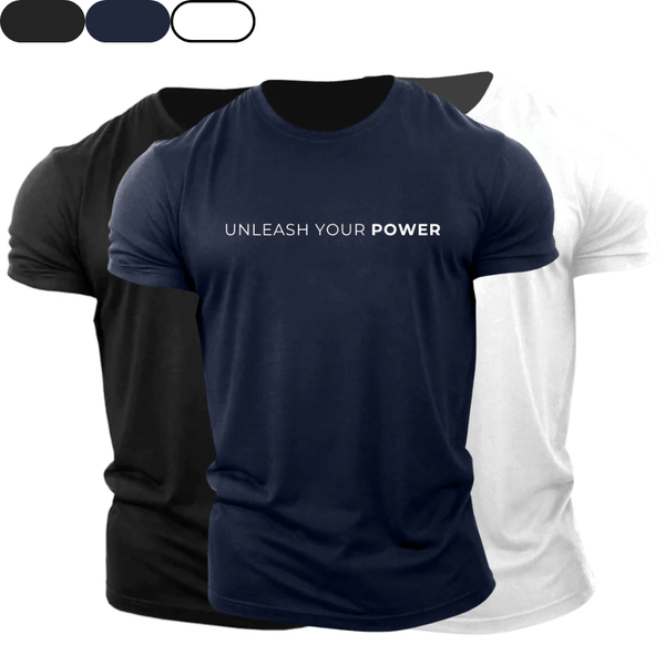 3 Pack Unleash Your Power Tees
