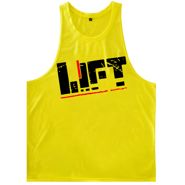 yellow Men's Muscle Workout Tank Tops