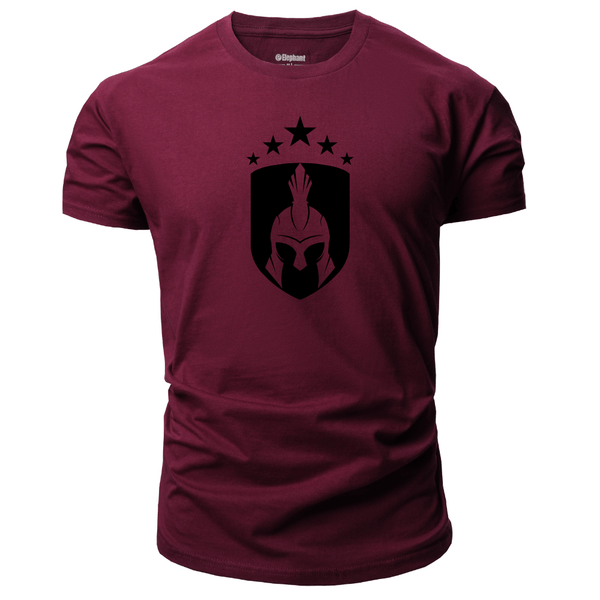 wine red Men's Spartan Short Sleeve T-Shirt