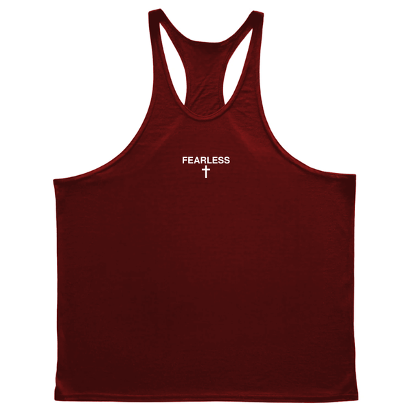 FEARLESS Cross Men's Gym Stringer Tank Tops