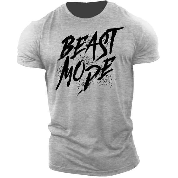 sport grey Men's BEAST MODE Graphic Tees