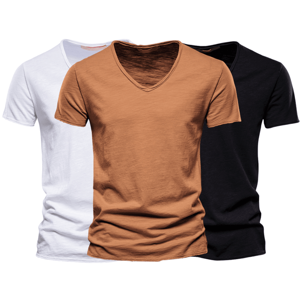 3 Pack Men's V Neck T-Shirt