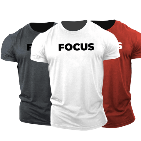 3 Pack Men's FOCUS Short Sleeve T-shirt