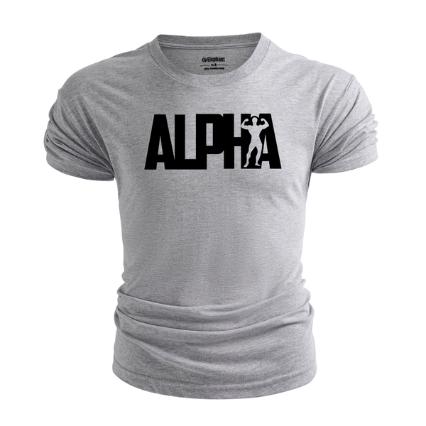 Breathable Letter Alpha T-Shirt
