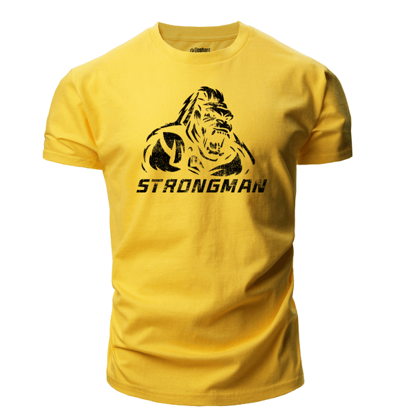 yellow Men's Strong Man Graphic T-Shirt