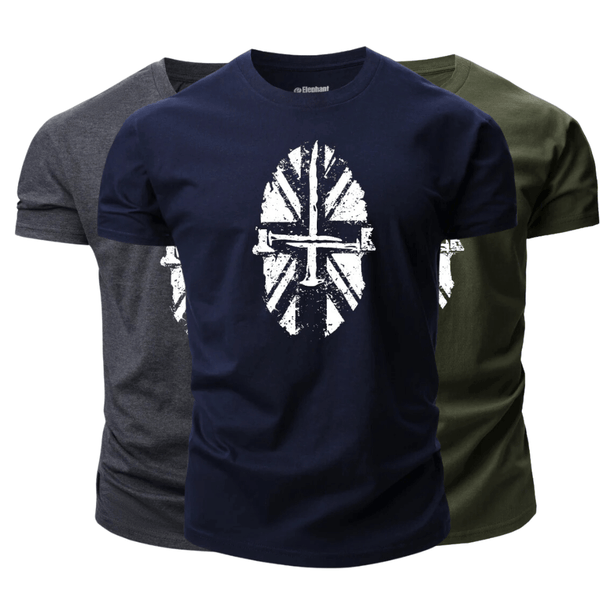 3 Pieces Men's Spartan Graphic T-Shirt