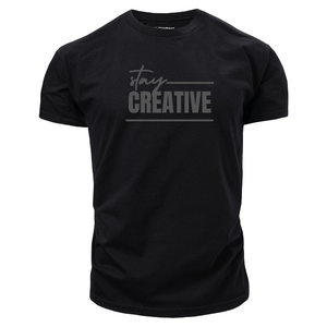 black Men's Stay CREATIVE T-shirt