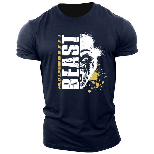navy blue Men's BEAST Graphic Tees