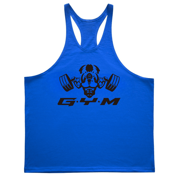 blue ElephantJay GYM Stringer Tank Tops