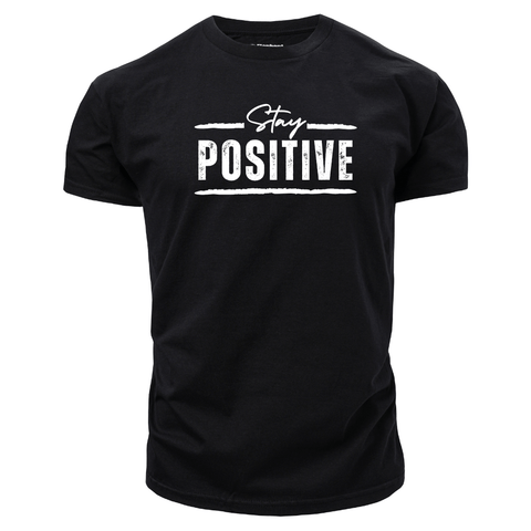 black Men's STAY POSITIVE T-shirt
