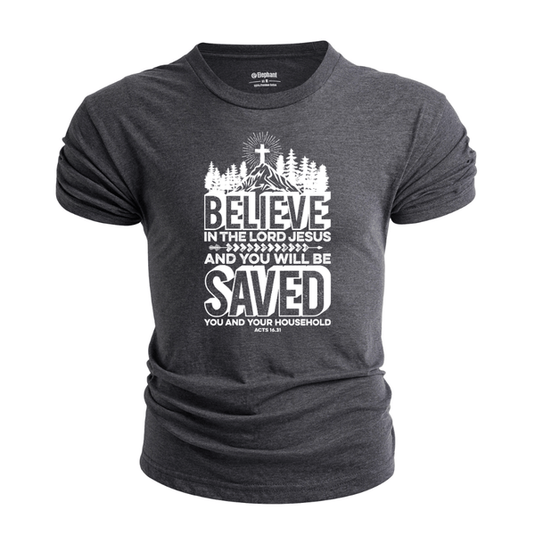 BELIEVE IN THE LORD JESUS T-shirt for Men