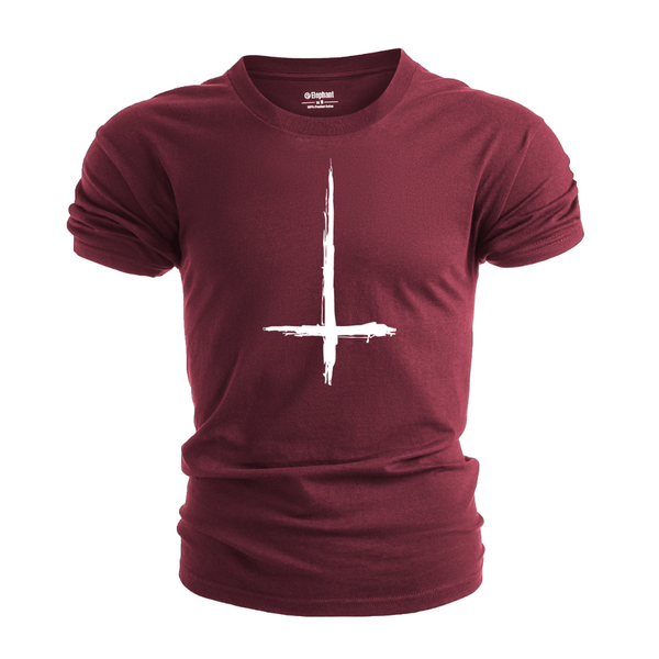 Men's Christian Cross Upside Down T-Shirt