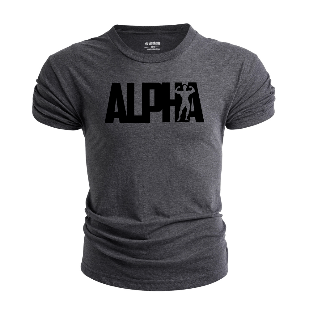 Breathable Letter Alpha T-Shirt