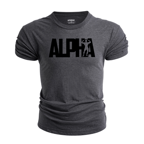 Breathable Letter Alpha T-Shirt
