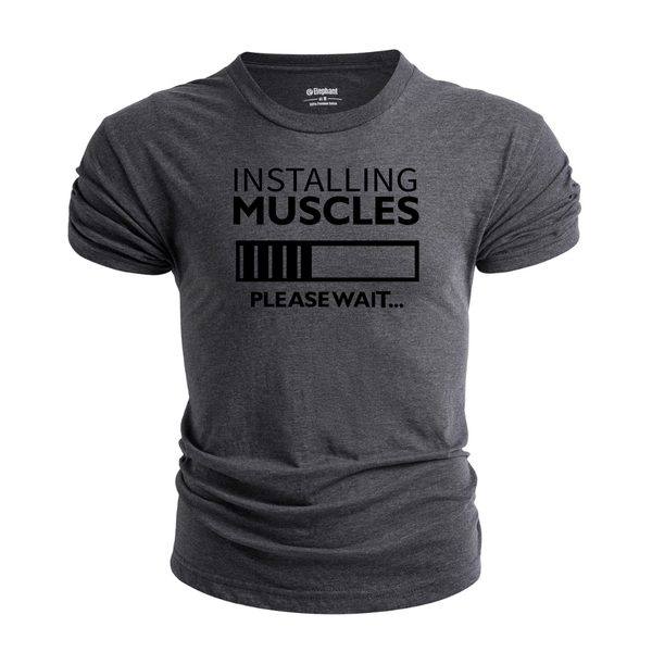 Men's Muscle Installing Graphic T-shirt