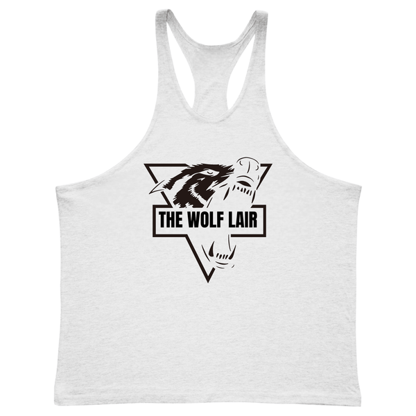 white THE WOLF LAIR Workout Tank Tops