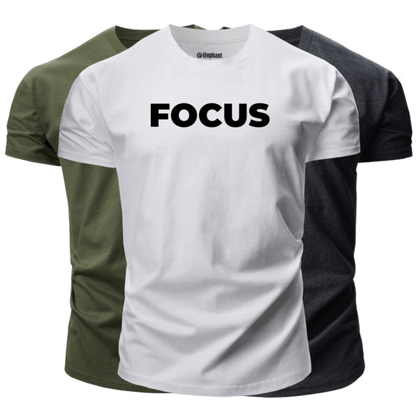 3 Pack Men's FOCUS Short Sleeve T-shirt