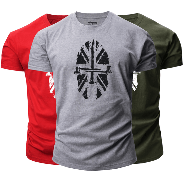 3 Pieces Men's Spartan Graphic T-Shirt