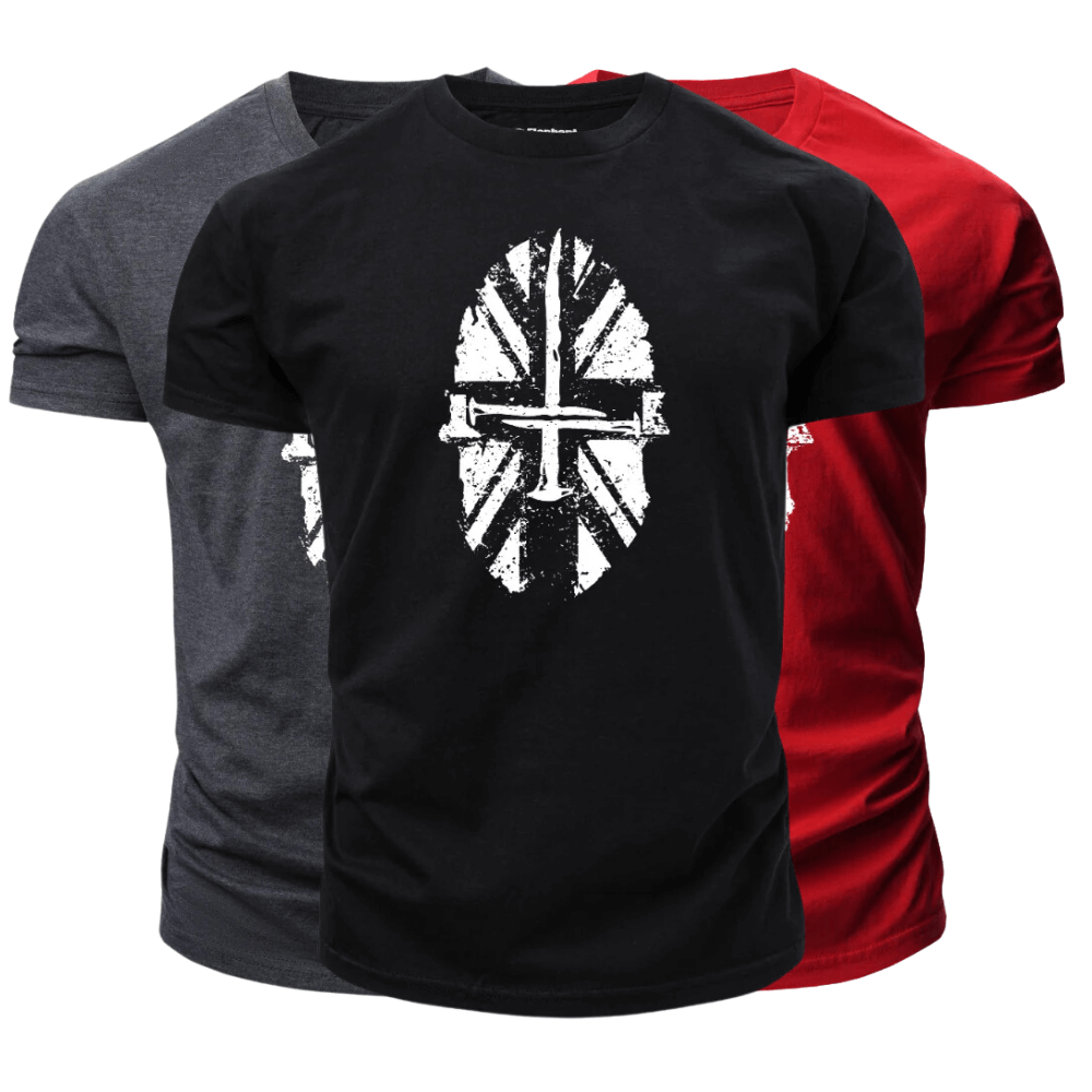 3 Pieces Men's Spartan Graphic T-Shirt
